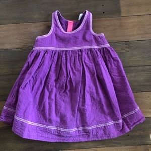 Egg by Susan lazar purple racer back zip dress